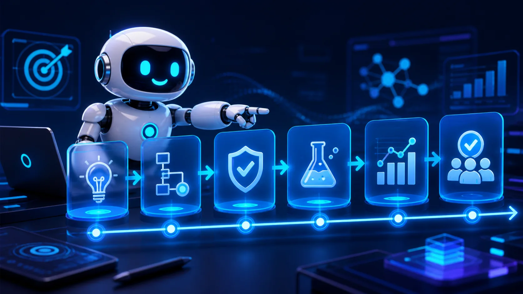 AI-ügynök bevezetési folyamat